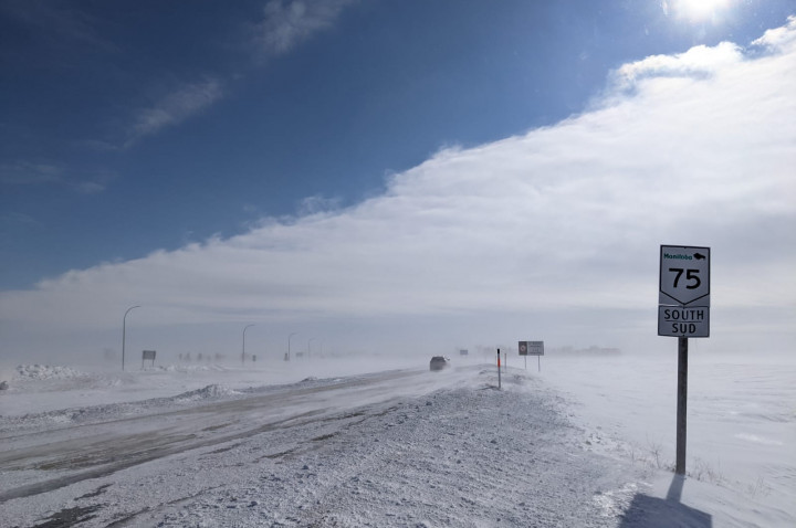 Photo of Highway 75 South in winter