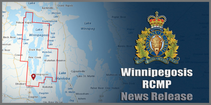 Winnipegosis RCMP News Release sign