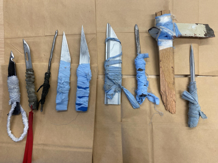 Weapons seized