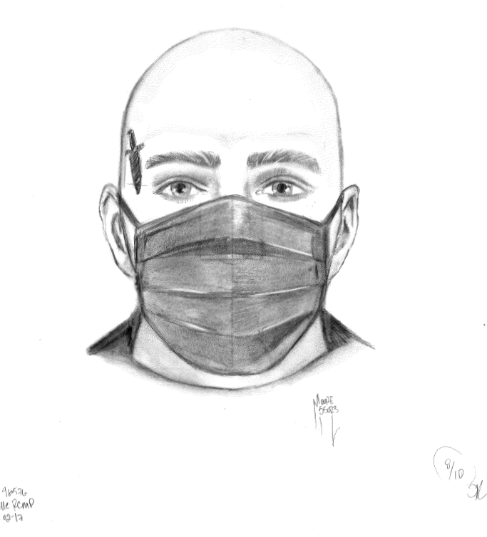 Sketch of the suspect 
