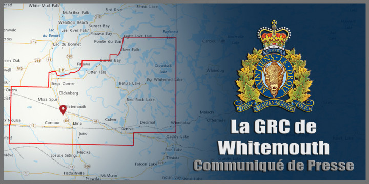 Signe de communiqué de presse de la GRC de Whitemouth