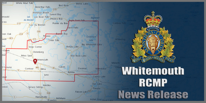 Whitemouth RCMP News Release sign