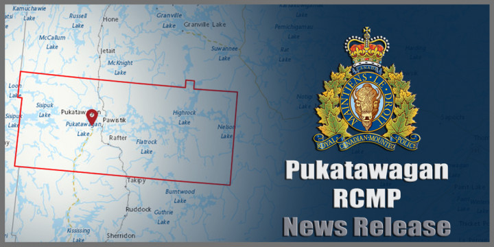 Pukatawagan RCMP News Release sign