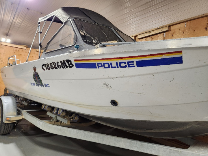 The Pas RCMP boat