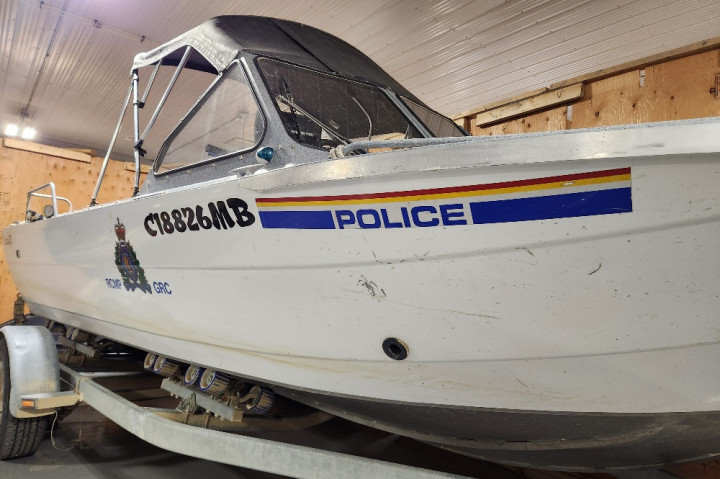 The Pas RCMP boat