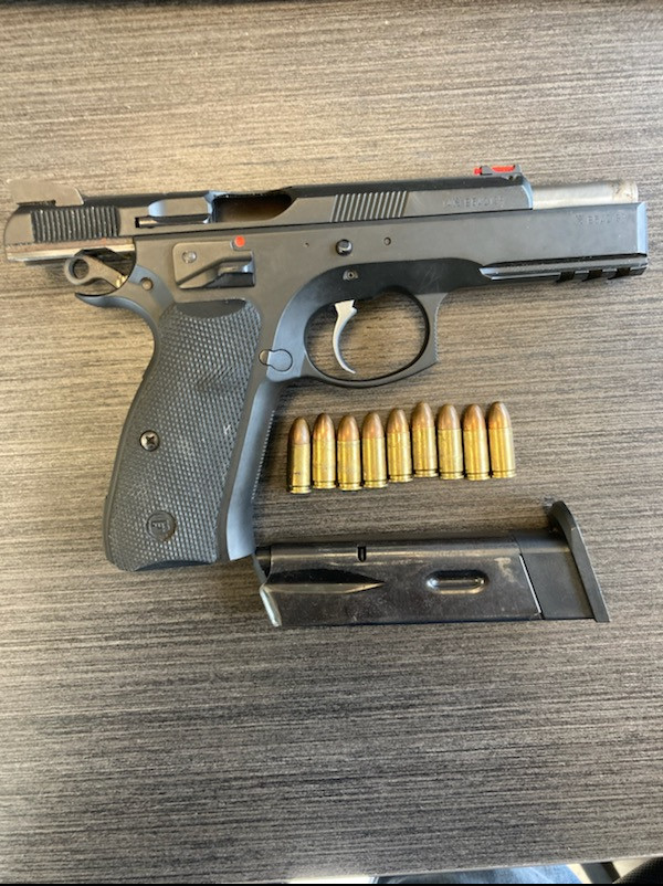 Seized firearm