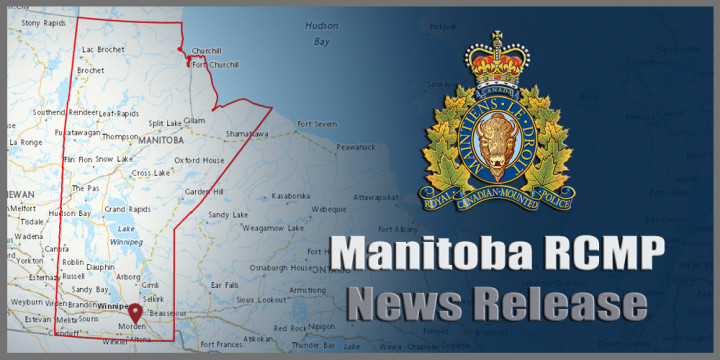 Manitoba RCMP News Release sign