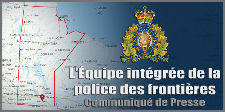 Signe de communiqué de presse de la GRC de L'Équipe intégrée de la police des frontières