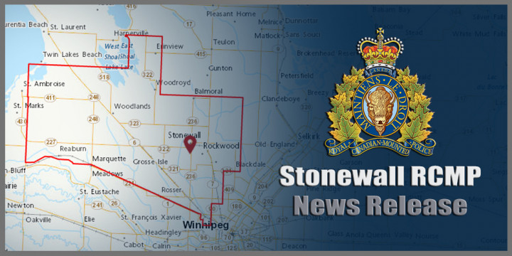 Stonewall RCMP News Release sign