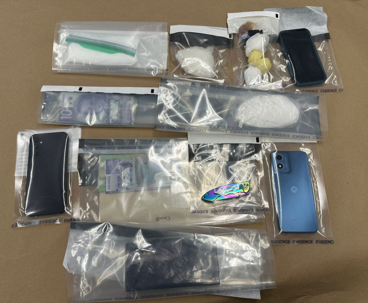 Photo of the seized items.